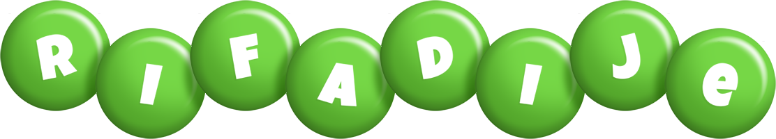 Rifadije candy-green logo