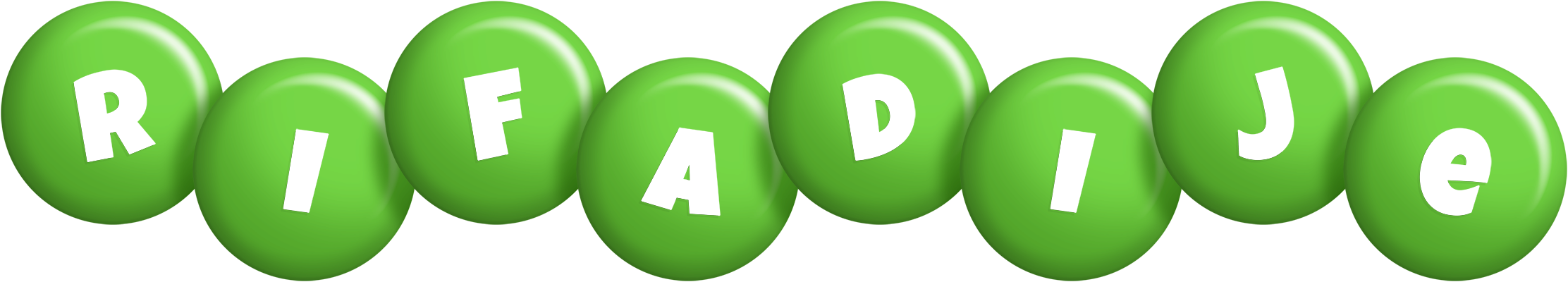 Rifadije candy-green logo