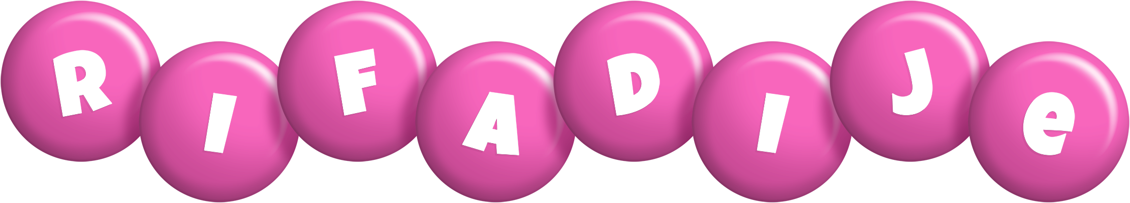 Rifadije candy-pink logo
