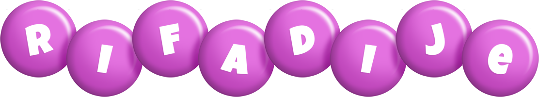 Rifadije candy-purple logo