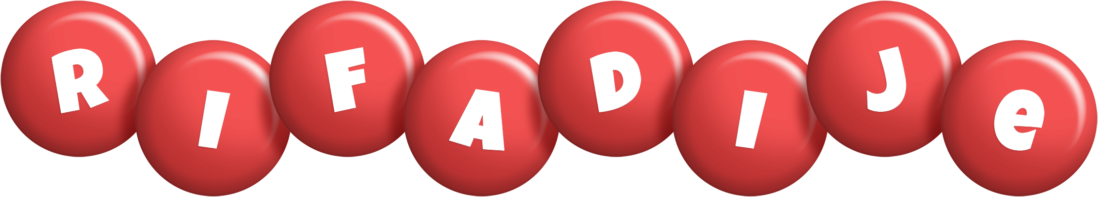 Rifadije candy-red logo