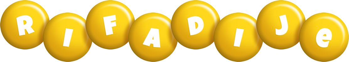 Rifadije candy-yellow logo