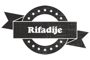 Rifadije grunge logo