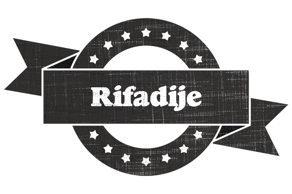 Rifadije grunge logo