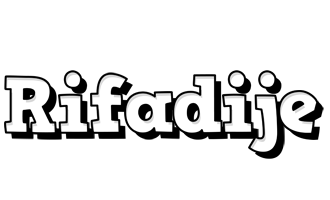 Rifadije snowing logo