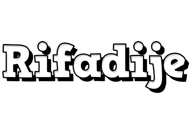 Rifadije snowing logo