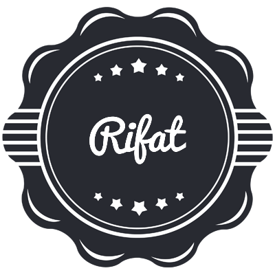 Rifat badge logo