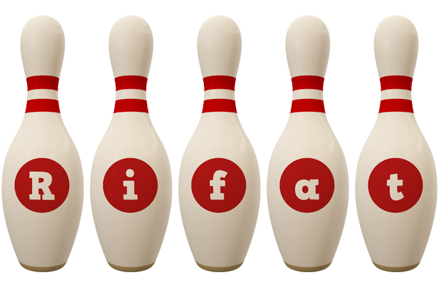 Rifat bowling-pin logo