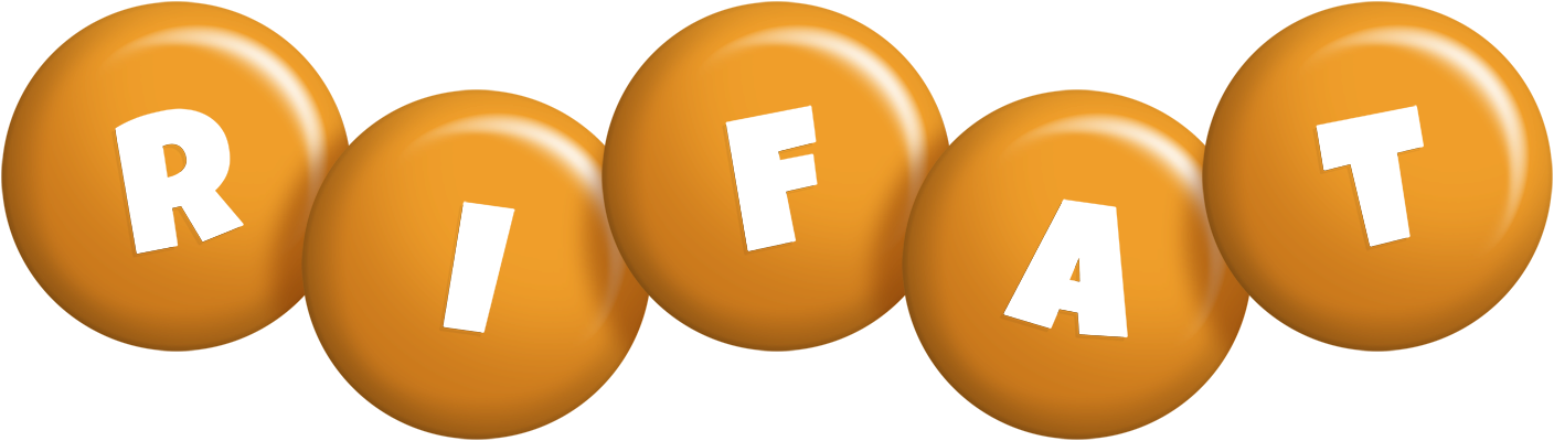 Rifat candy-orange logo