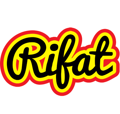 Rifat flaming logo