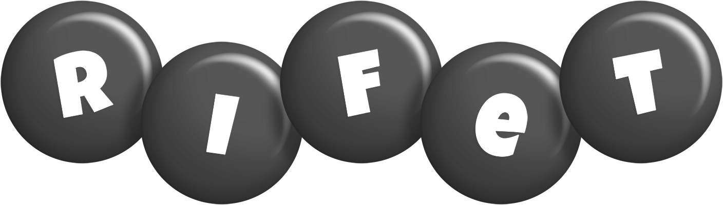 Rifet candy-black logo