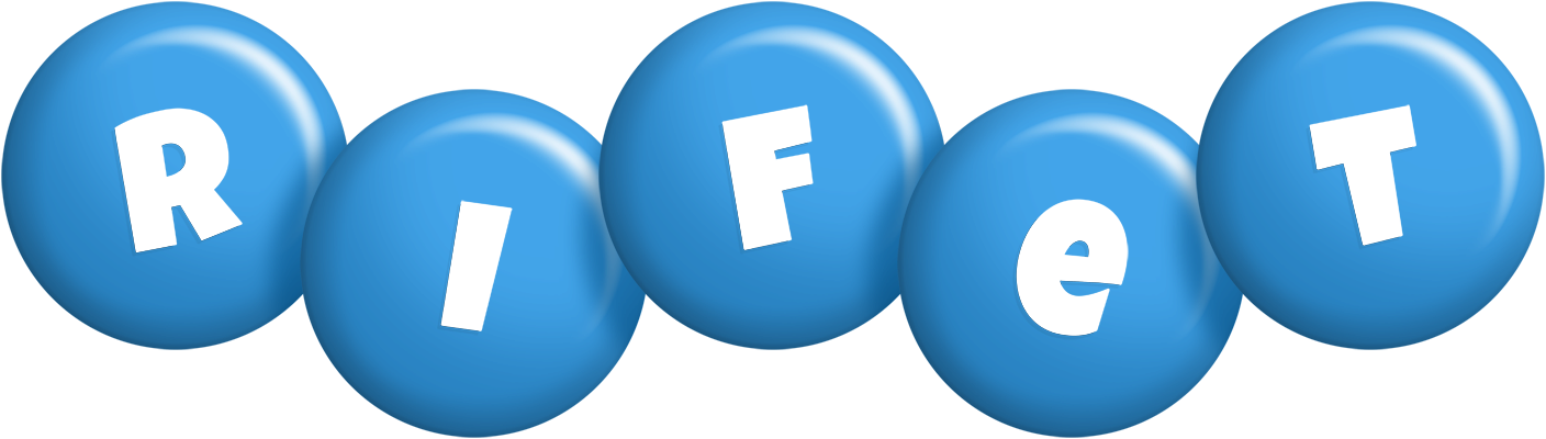 Rifet candy-blue logo