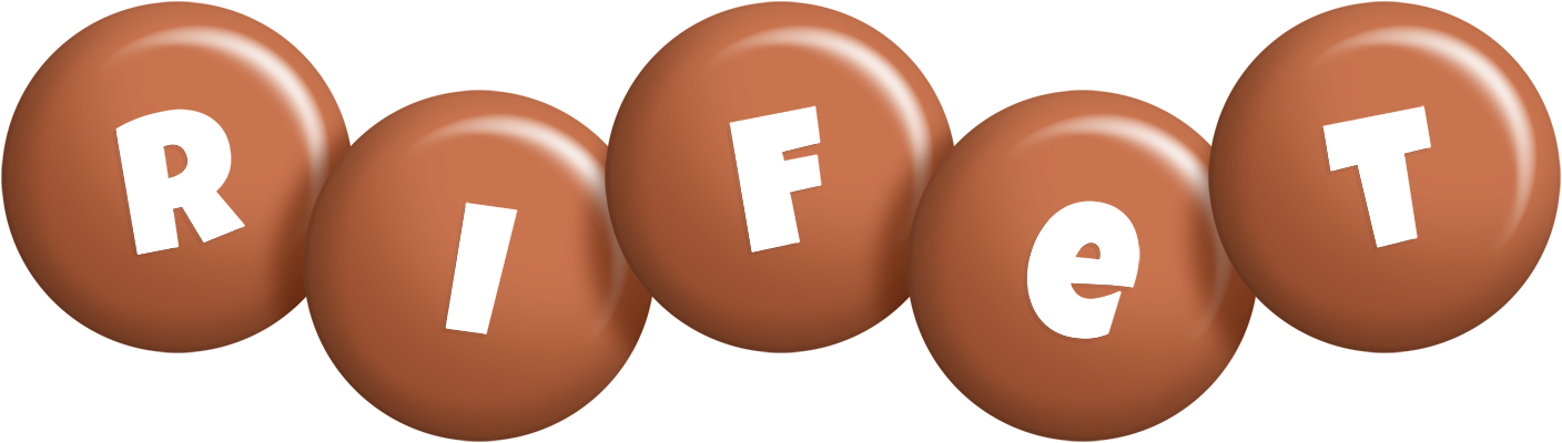 Rifet candy-brown logo