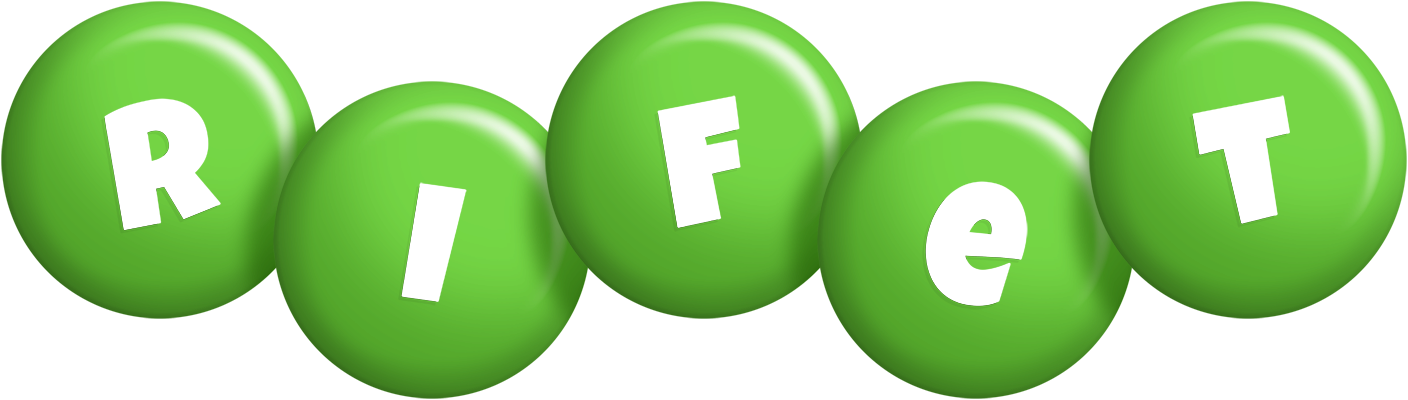 Rifet candy-green logo