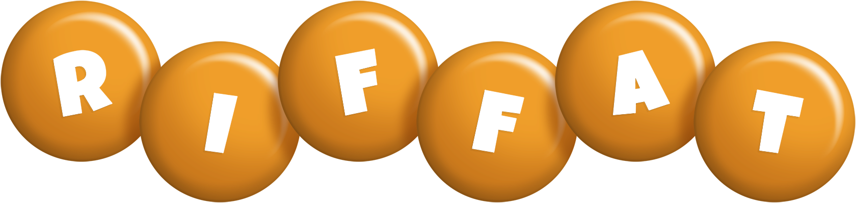 Riffat candy-orange logo