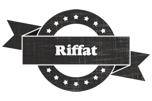Riffat grunge logo