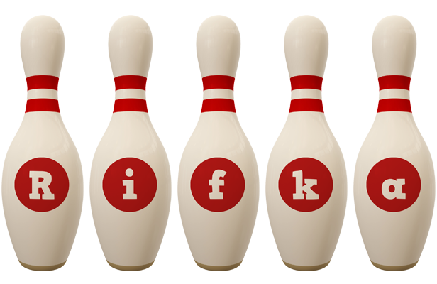 Rifka bowling-pin logo