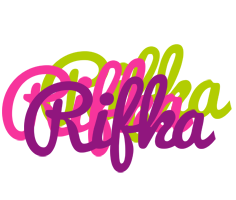 Rifka flowers logo