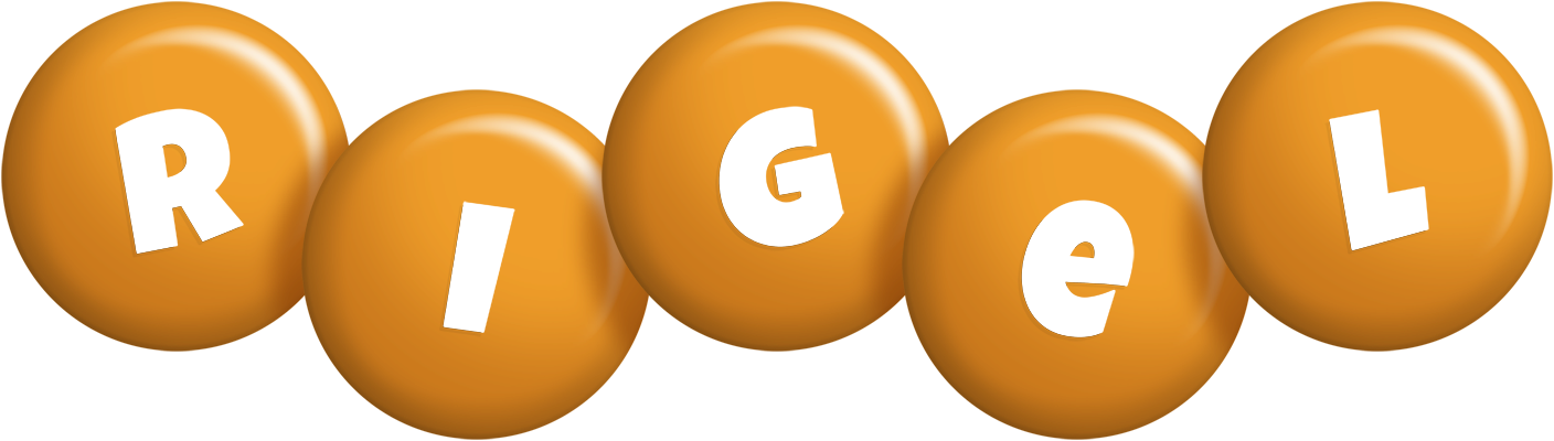 Rigel candy-orange logo