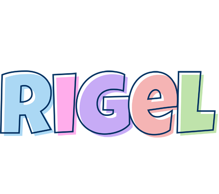 Rigel pastel logo