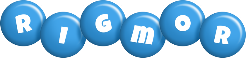 Rigmor candy-blue logo