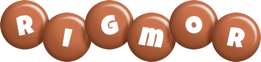 Rigmor candy-brown logo
