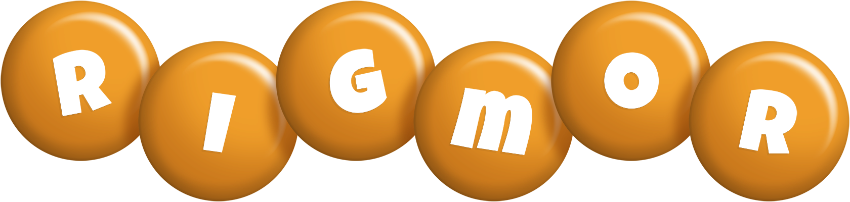 Rigmor candy-orange logo