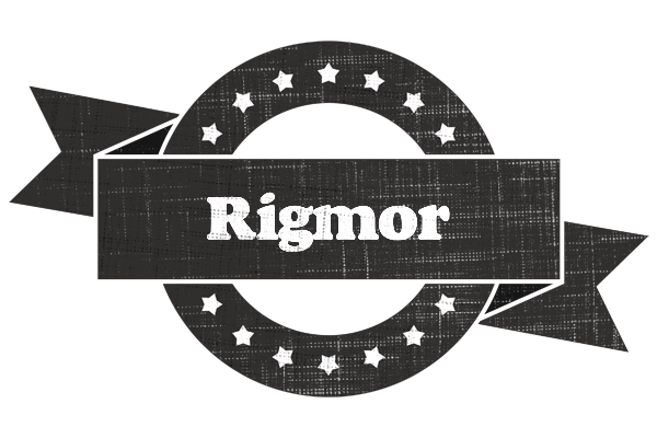 Rigmor grunge logo