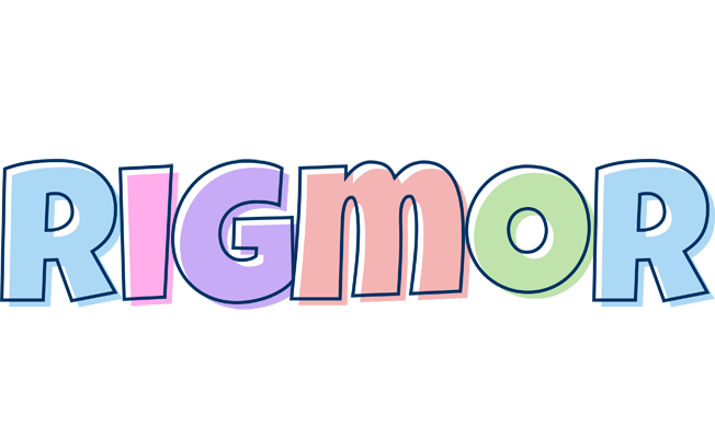 Rigmor pastel logo