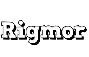 Rigmor snowing logo