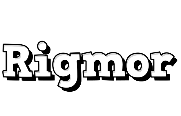 Rigmor snowing logo