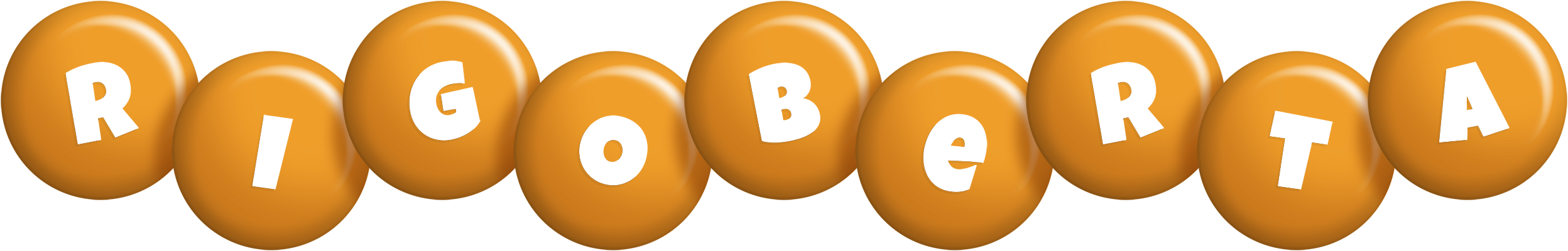 Rigoberta candy-orange logo