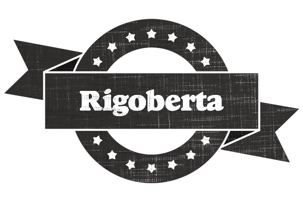 Rigoberta grunge logo