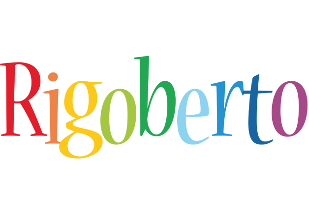Rigoberto birthday logo