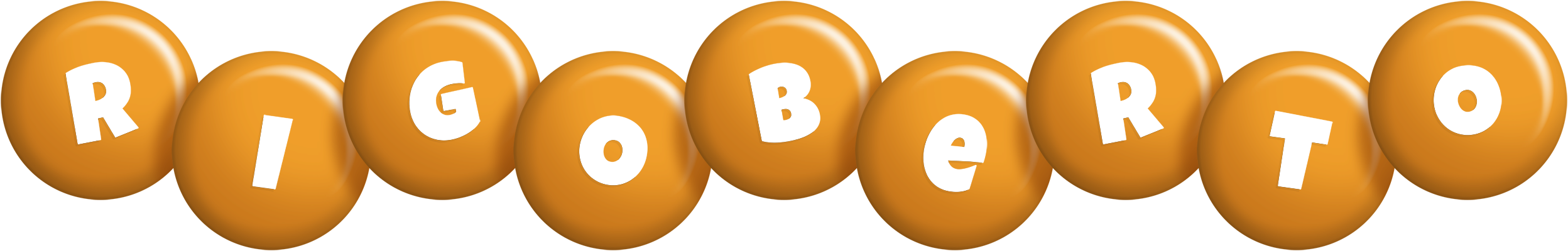Rigoberto candy-orange logo