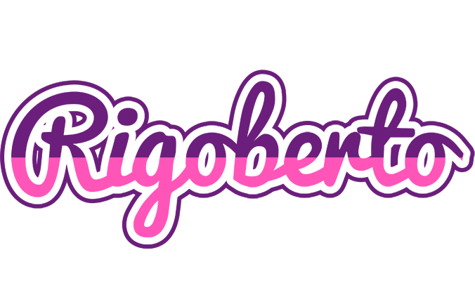 Rigoberto cheerful logo