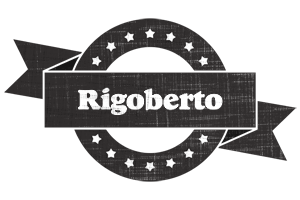 Rigoberto grunge logo