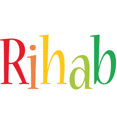 Rihab birthday logo