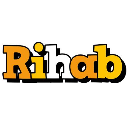 Rihab cartoon logo