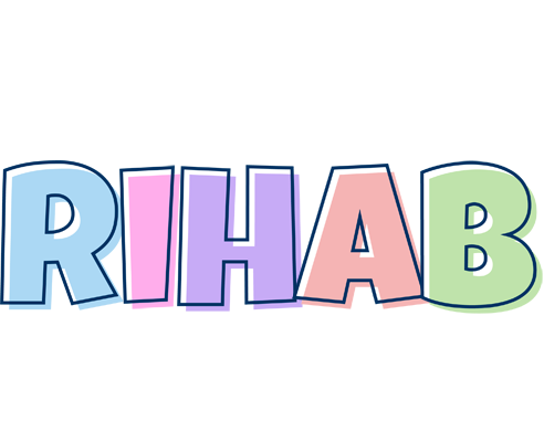 Rihab pastel logo