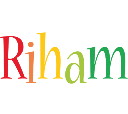 Riham birthday logo