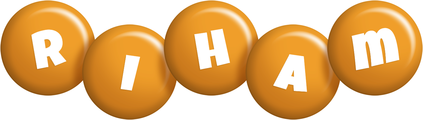 Riham candy-orange logo