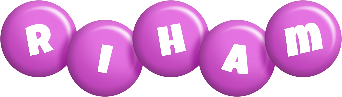 Riham candy-purple logo