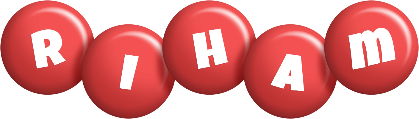 Riham candy-red logo
