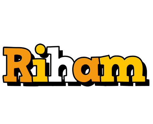 Riham cartoon logo