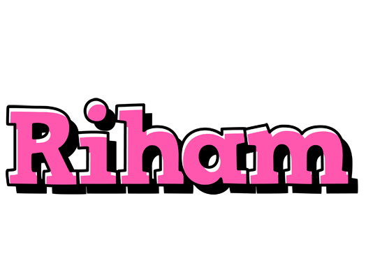 Riham girlish logo