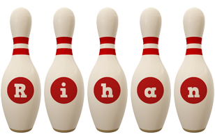 Rihan bowling-pin logo