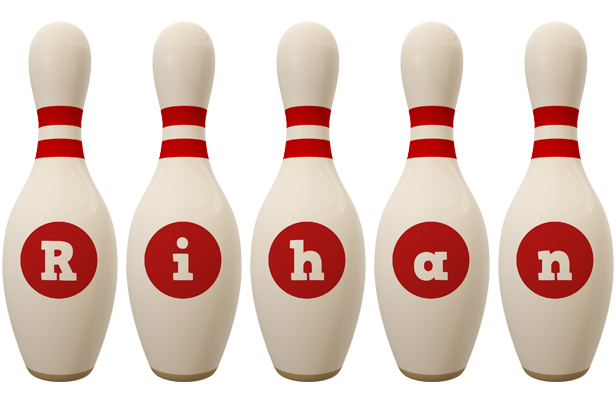 Rihan bowling-pin logo