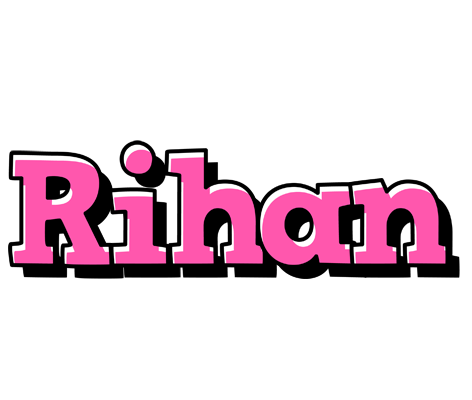 Rihan girlish logo