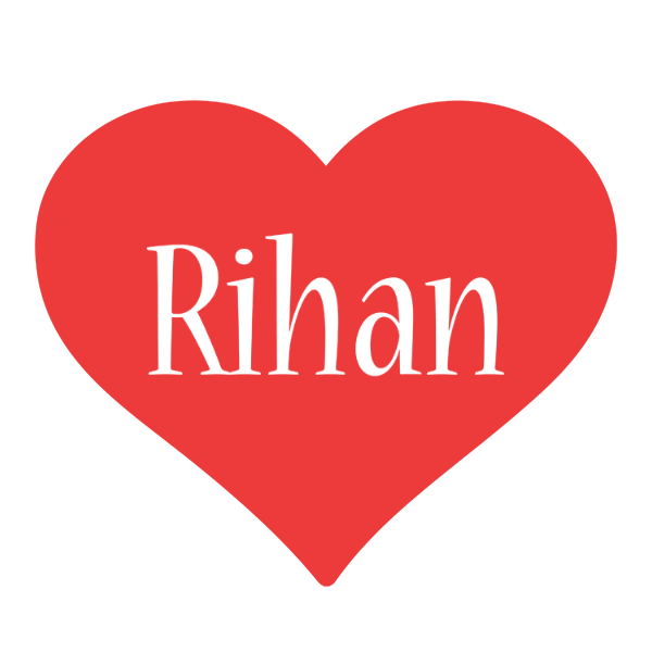 Rihan love logo
